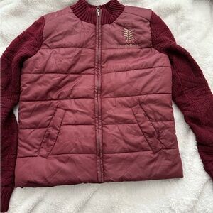 Dutch bros, Billabong Maroon Puffer Jacket